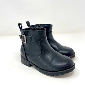 Cat & Jack | Black Toddler Girl Booties Size 7